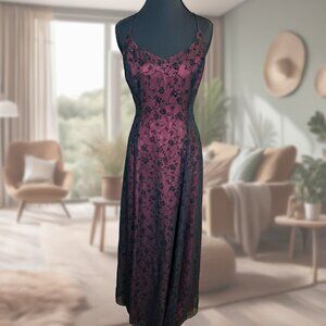 Rebecca USA Dark Red Gown with Matching Wrap, Goth